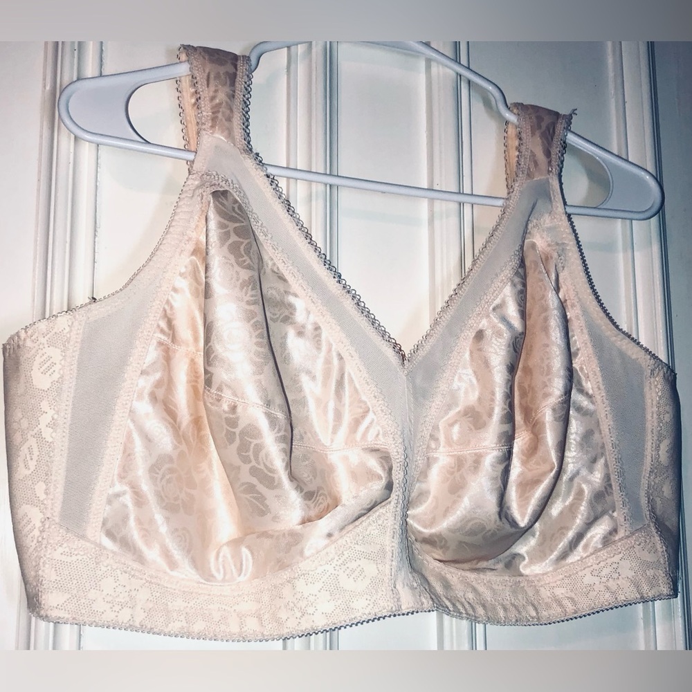 Bra Playtex 18 hour Bra Comfort Adjustable Straps Plus Size 48D Floral #4693